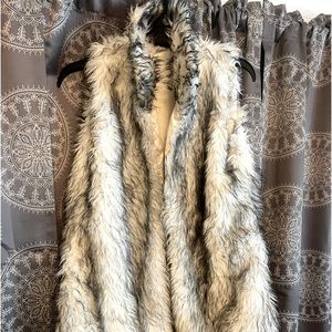 Faux fur vest